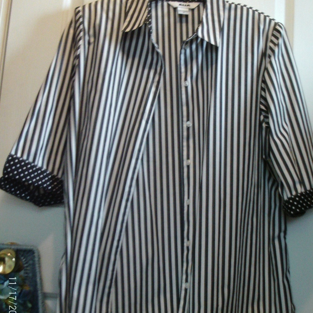 Alia size 16 button down 3/4 sleeve shirt